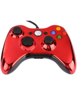 Геймпад проводной Controller Chrome Red (Хром Красный) (Xbox 360)